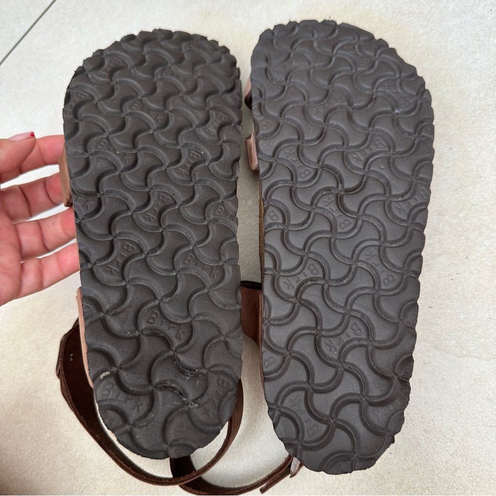 Birkenstock Yara Habana Oiled Leather Regular Width Ankle Strap Sandals Size 38 - Picture 9 of 9